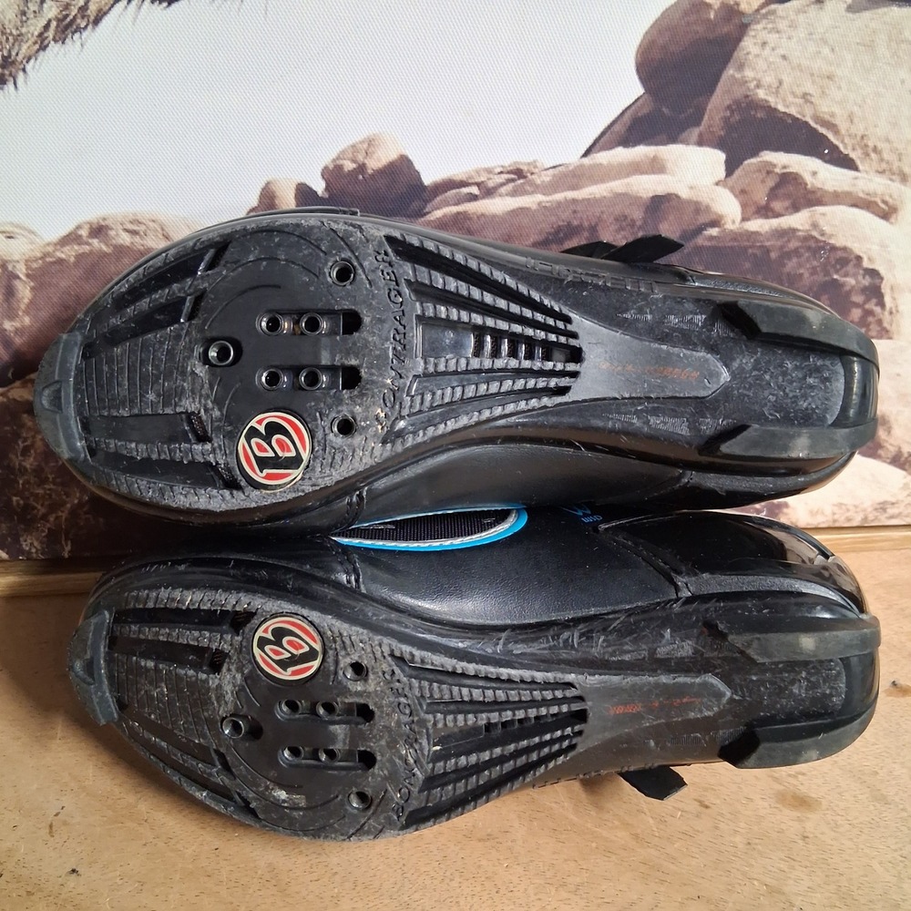 Bontrager‎ Race Road WSD Cycling Shoes Black Blue Womens sz 6 Ratchet Buckle - Picture 7 of 10